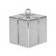 Colorat Silver Greutate pentru balon în formă de cutie de cadouri argintie