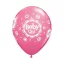 Bebe Pink Mix Balon pentru fete, set de 6, 11 inch (28 cm)