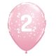 Colorat Happy Birthday 2 Pastel balon, balon 6 bucăți 11 inch (28 cm)