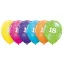La mulți ani Pastel Mix Baloane colorate Happy Birthday 18, set de 6 bucăți 11 inci (28cm)