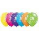 Colorat Happy Birthday 18 18 Pastel Mix balon, balon 6 bucăți 11 inch (28cm)