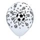 White Football , Fotbal balon, balon 6 bucăți 11 inch (28 cm)