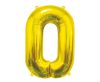 Numere Gold, Balon din folie numărul 0 auriu 85 cm