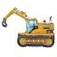 Vehicul Excavator 3D Balon folie Excavator 89 cm