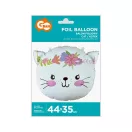Pisică Cat Flower, balon din folie 44 cm