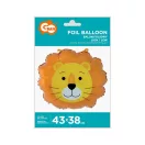Leu Head balon folie 43 cm