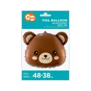Urs Brown balon din folie 48 cm