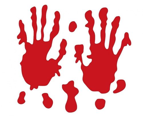 Bloody Hands, Bloody Handprint sticker geam set