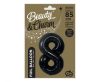 Numere B&C Matt Black Balon din folie neagră cifra 8 85 cm