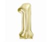 Numere B&C Champagne Balon de folie culoarea şampaniei numărul 1 85 cm