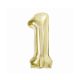 Numere B&C Champagne Balon de folie culoarea şampaniei numărul 1 85 cm