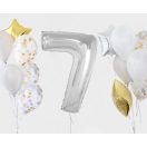 Numere Silver Balon folie argintiu numărul 7, 92 cm