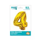 Numere Gold Balon din folie aurie cu numărul 4, 92 cm
