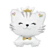 Pisică White balon folie 49 cm