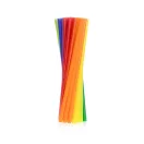 Colorat Colorful paie de plastic 10 buc