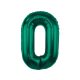 Numere B&C Bottle Green Balon din folie verde numărul 0 85 cm
