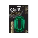 Numere B&C Bottle Green Balon din folie verde numărul 0 85 cm