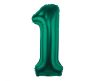 B&C Bottle Green, Verde Balon folie cifra 1 85 cm