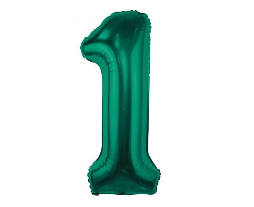 B&C Bottle Green, Verde Balon folie cifra 1 85 cm