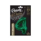 Numere B&C Bottle Green Balon folie verde numărul 4, 85 cm