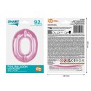 Numere Light Pink Balon din folie roz numărul 0 - 92 cm