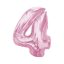 Numere Light Pink Balon din folie roz numărul 4 92 cm