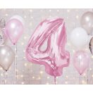 Numere Light Pink Balon din folie roz numărul 4 92 cm