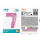 Numere Light Pink Balon din folie roz cu numărul 7 de 92 cm