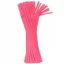 Colorat Pink paie din plastic 50 buc