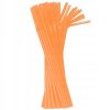 Colorat Orange paie din plastic 50 buc