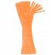 Colorat Orange paie din plastic 50 buc