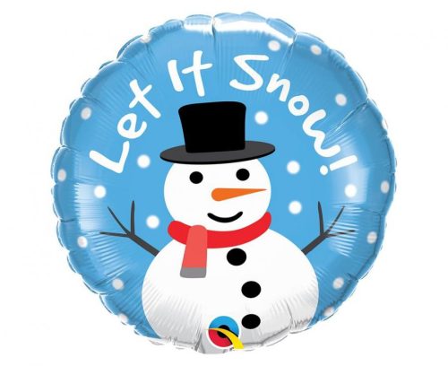 Let it Snow, Snowman balon folie 46 cm
