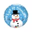 Crăciun Let It Snow, Băiat de zăpadă balon de folie 46 cm