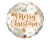 Merry Christmas, Crăciun balon folie 46 cm