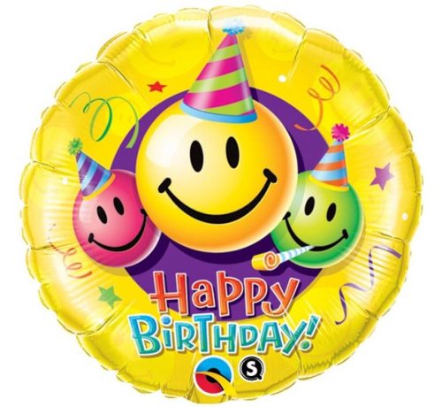 Happy Birthday Smiles balon folie 46 cm