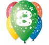 Happy Birthday 8 Star balon, balon 5 bucăți 12 inch (30cm)