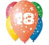 Happy Birthday 18 Star balon, balon 5 bucăți 12 inch (30cm)