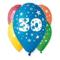   La mulți ani Star Happy Birthday 30 baloane, set de 5 bucăți 12 inch (30cm)