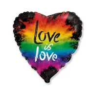 Iubire Love is Love balon din folie 46 cm