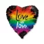 Iubire Love is Love balon din folie 46 cm