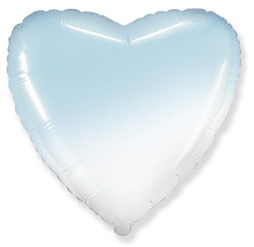 Colorat White Blue Inimă balon folie 46 cm (WP) ) )