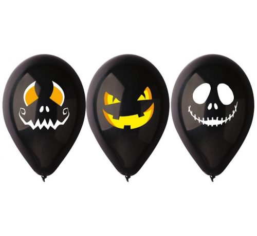 Halloween Faces balon, balon 3 bucăți 12 inch (30 cm)