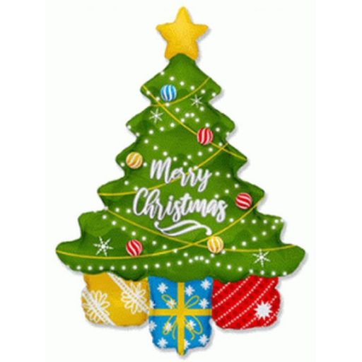 Crăciun Brad de Crăciun, balon folie i 108 cm