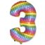Numere Pop It Balon din folie numărul 3, 69 cm (WP)