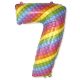 Numere Pop It Balon din folie cu numărul 7 69 cm (WP)