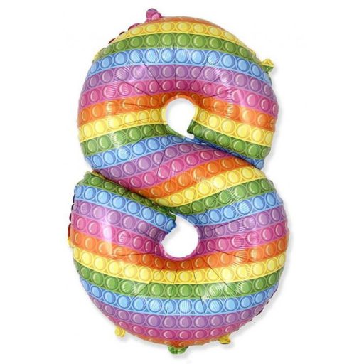 Numere Pop It Număr 8 balon folie 69 cm (WP)