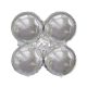 silver, argintiu balon suport 90 cm (WP) ) )