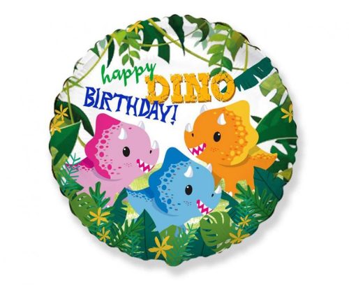 Happy Birthday Dino, Dinozaur balon folie 46 cm (WP) )