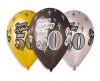 Happy Birthday 50 metallic balon, balon 6 bucăți 12 inch (30 cm)
