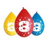 Happy Birthday 8 Star balon agățat, balon 5 bucăți 12 inch (30 cm)
